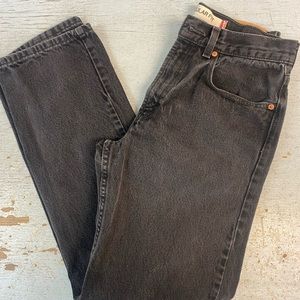 Levi's 505 Regular Fit Faded Black Denim Jeans Men's 32x32